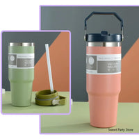 Cup Isotherme avec Paille Inox Sport