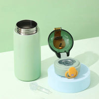 Mug Isotherme Paille Inox Double Paroi