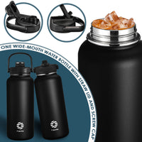 Gourde Isotherme 250 Ml Inox avec Paille