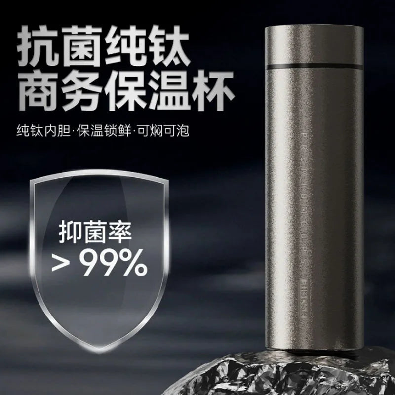 Gourde Isotherme Titane Pur 500ml avec Filtre Légère