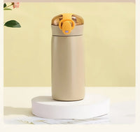 Mug Thermos Personnalisé Inox avec Paille
