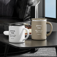 Mug Café Isotherme 400ml Inox avec Poignée