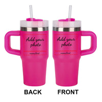 Mug Isotherme Personnalisée Inox avec Paille