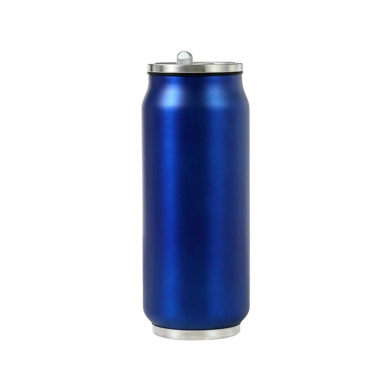 Mug Isotherme Personnalisé Inox avec Paille - fond blanc