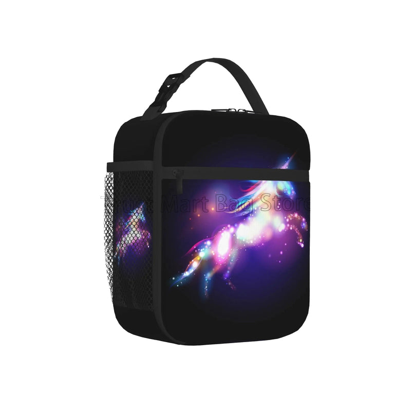 Sac Isotherme Motif Licorne Étanche pour Femme et Fille - fond blanc