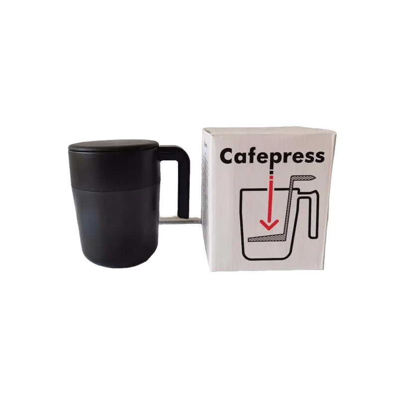 Mug Isotherme Cafetière à Piston avec Infuseur Sans BPA - fond blanc