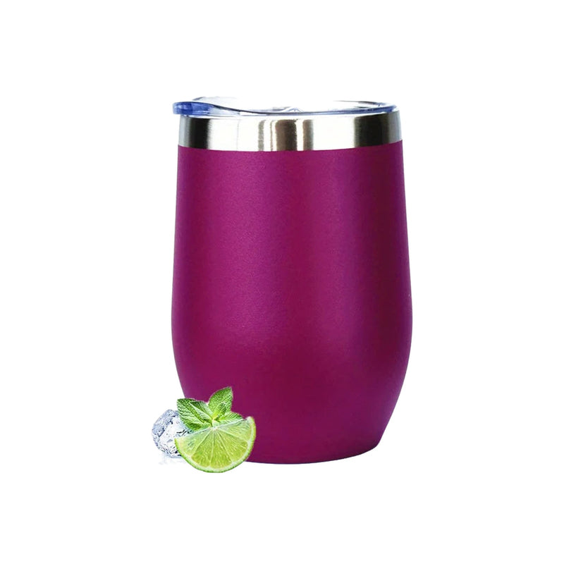 Gobelet à Vin Isotherme Inox Café - fond blanc